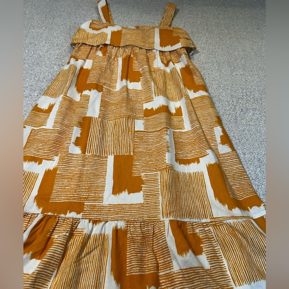 Women’s Donna Morgan Brielle Midi Dress in orange multi print Size 8 - Picture 4 of 10